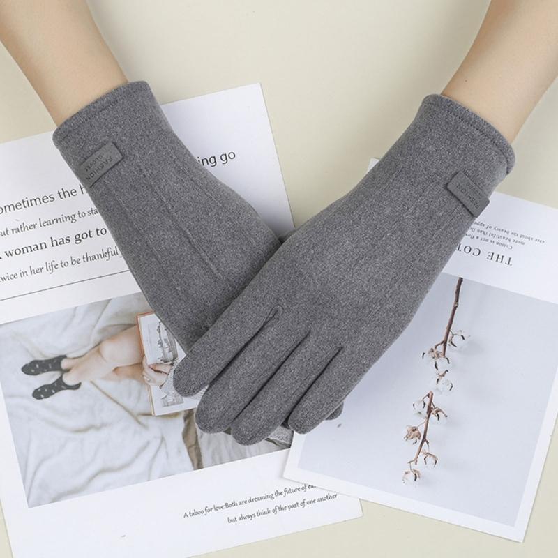 Breathable Winter Gloves For Women Nonslip Grip Soft Faux Rabbit Furs Cycling Outdoor Activity Multiple Colors