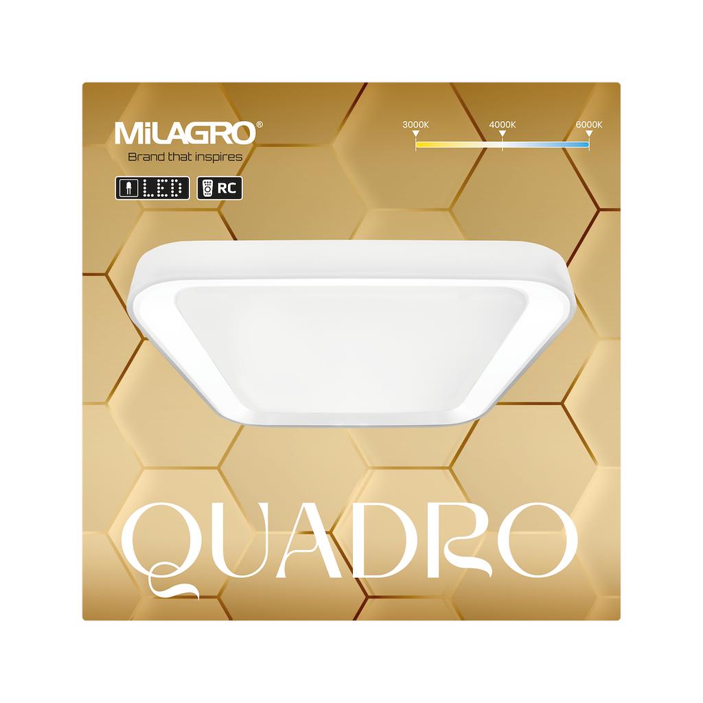 Plafon Quadro Led Biały Milagro Ml7928
