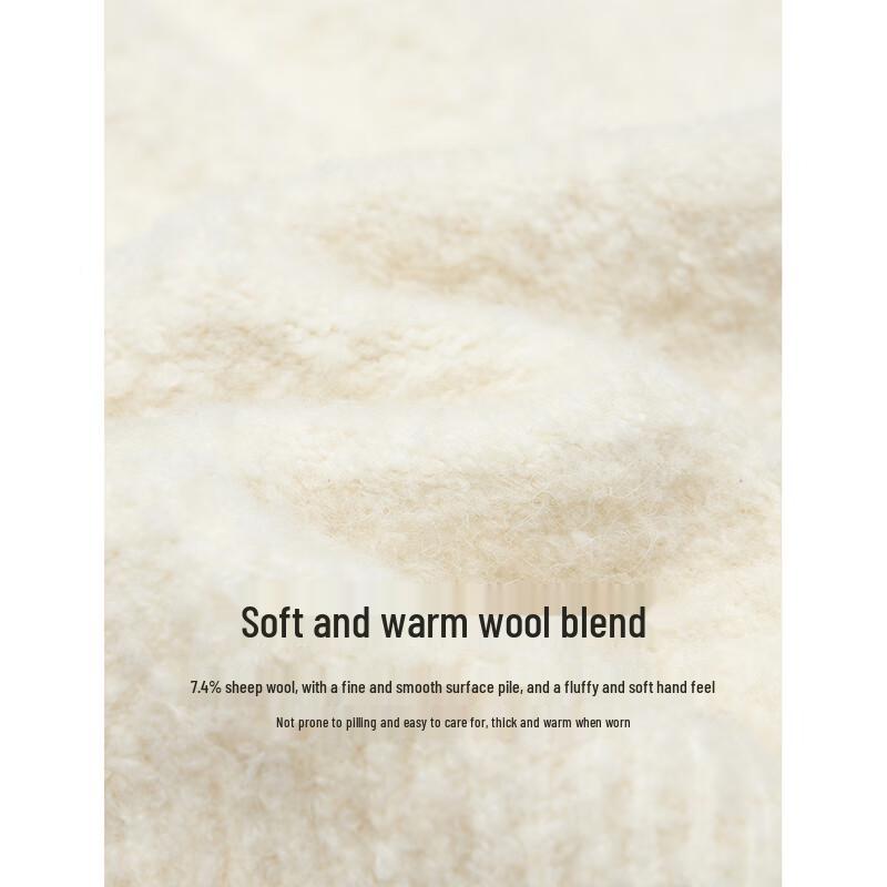 INMAN Women's Casual Hooded Boucle Sweater