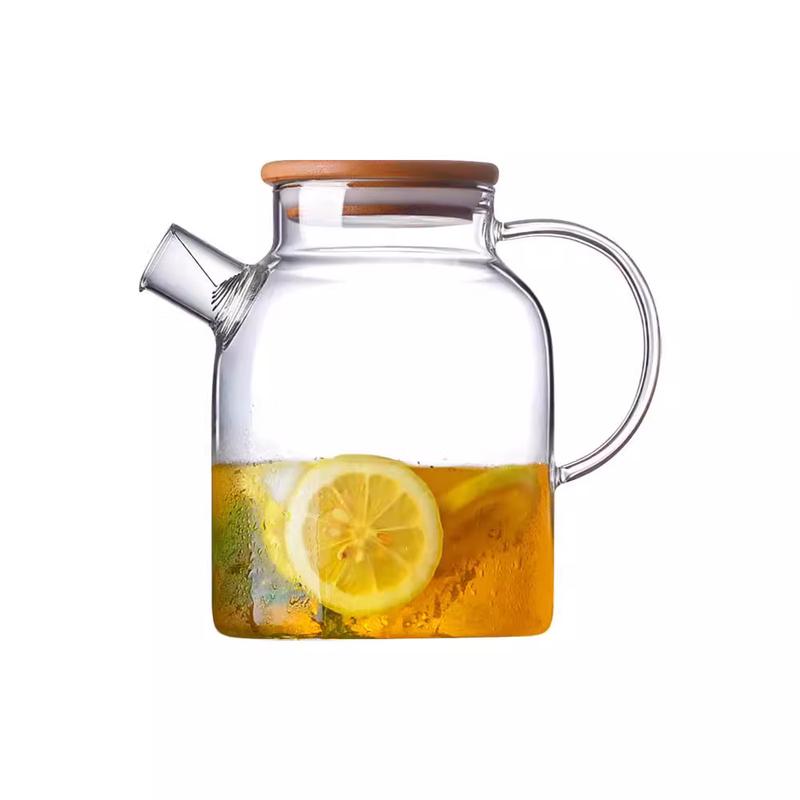 TLAKEHO 1000ml Heat-Resistant Glass Teapot & Kettle - 3 Pack