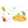 Oil-proof Kitchen Wall Sticker Orange Fruit Self-adhesive Waterproof Heat Resistant Bathroom Kitchen Wall Art Decal Decoration