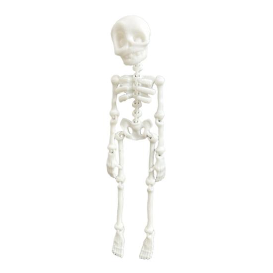 3D Printed Skeleton Refrigerator Magnet Halloween Poseable Skeleton Figurine with Movable Joints