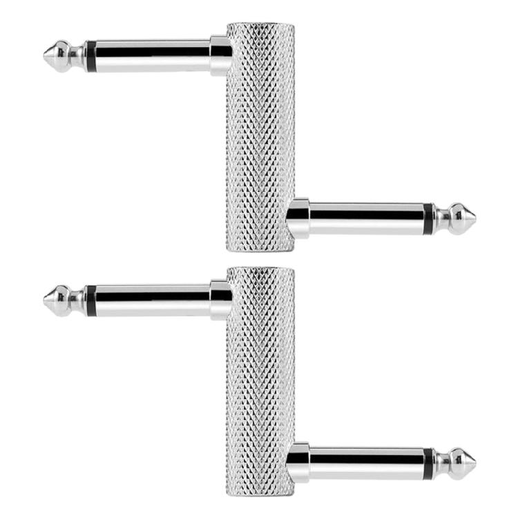 3 Pack Pedal Coupler 6.35mm 1/4'' Male to Male Coupler Jack Plug Adapter Z Typed