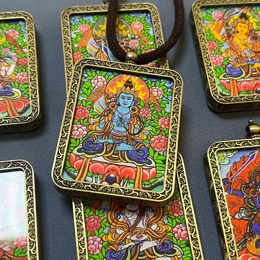 Twelve Zodiac Guardians Thangka Sweater Pendant - Buddhist Souvenirs