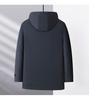 Men's Three-in-One Goose Down Mid-Length Jacket with Detachable Liner - Warm Casual Coat for Middle-Aged and Elderly Dads