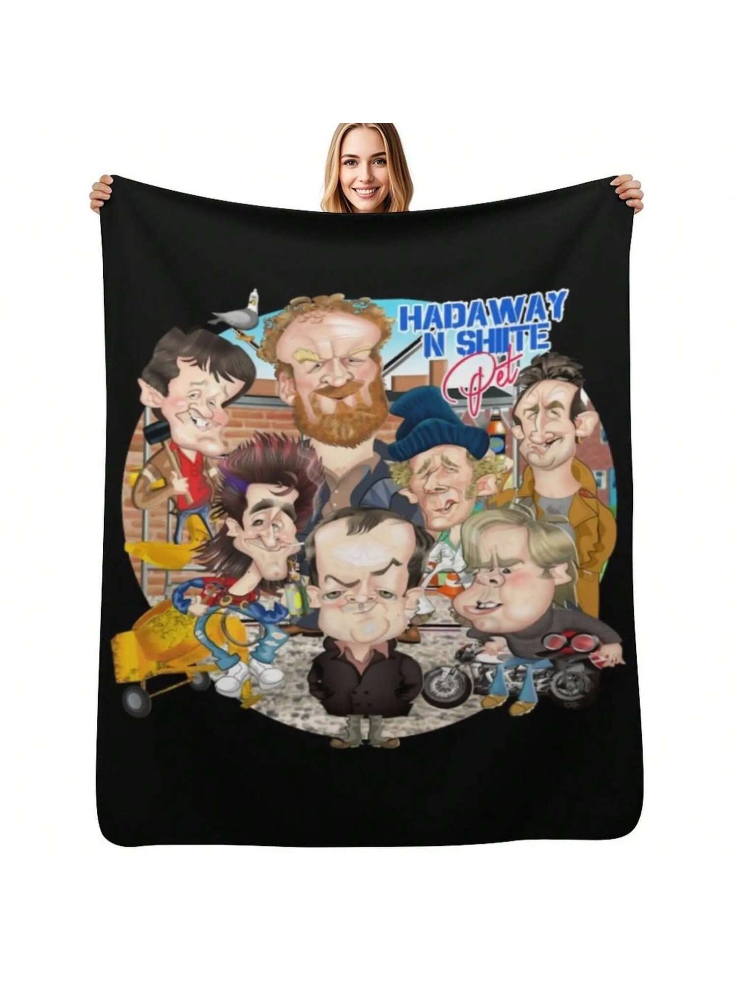 Auf Wiedersehen Pet Tv Show T-ShirtAuf Wiedersehen Pet Tv Show Throw Blanket Stuffeds Cosplay Anime For Sofa Picnic Blankets S разноцветный