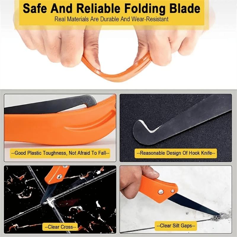 Neu Professionelle Lücke Haken Messer Fliesen Reparatur Werkzeug Alte Mörtel Reinigung Staub Entfernung