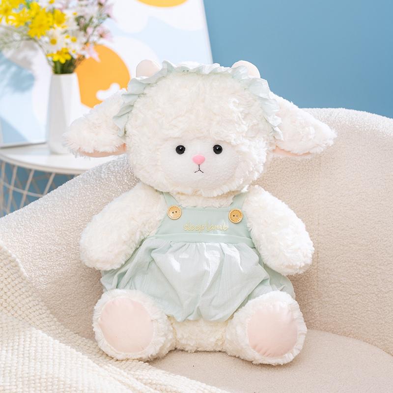 Adorable Sheep Plush Dolls Kawaii Lamb Stuffed Toys For Children Soft Cartoon Animal Pillow Birthday Gift Wedding Party Decor
