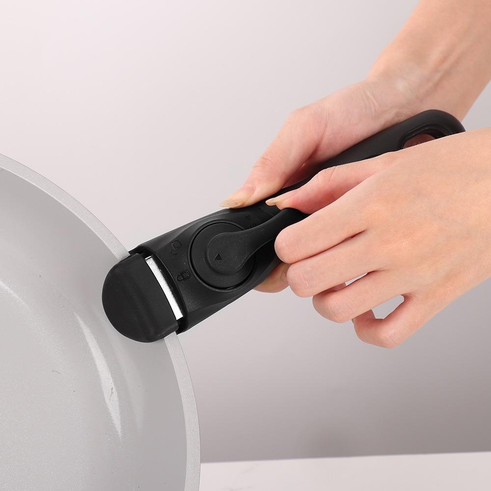 Heat-resistant Frying Pan Handle Knob-style Buckle Pot Hand Grip Detachable Pan Handle  Farmhouse
