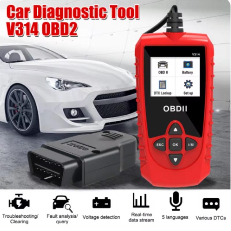 Universal Car OBDII Scanner - Automotive Diagnostic Tool with Code Reading & Fault Detection