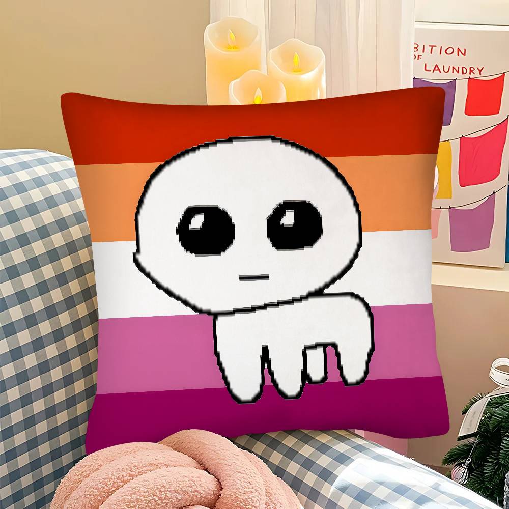 1pc Aroace Pride Anime Pillow Case Fashion Square Pillowcase Bedroom Sofa Room Ins Decoration Leisure