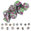 7pcs Metal Polyhedral Dice Alloy Diffferent Shapes Long Lasting Polyhedral Dice Set for Party Game