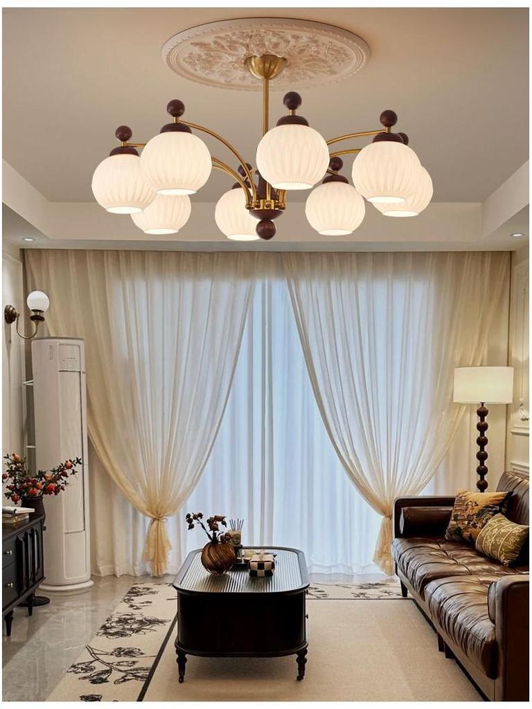 Vintage Chinese LED Pendant Light for Bedroom and Living Room