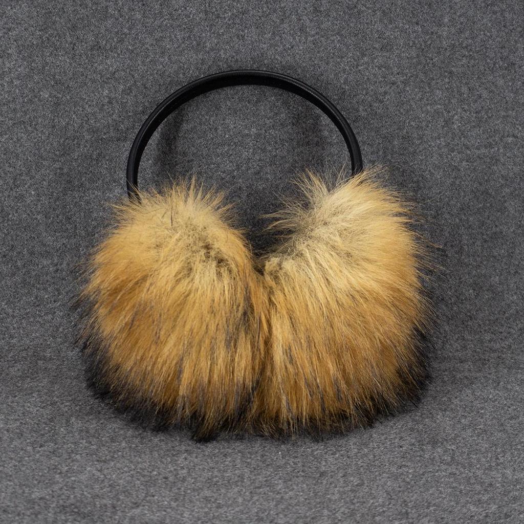 Unisex Damen Kinder Winter Kunstpelz Ohrenschützer Niedlich Weich Plüsch Über dem Kopf Warm Ohrwärmer Winddicht Flauschig Ohrenabdeckungen
