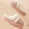 Cotton slippers autumn and winter 2025 new home indoor thick bottom plush couple household cotton drag winter