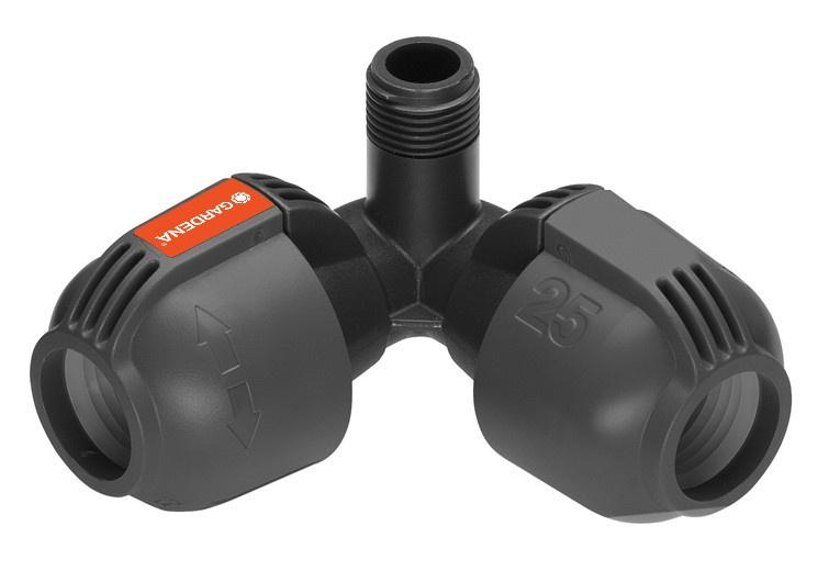 Rozdzielacz Narożny Do Węży 25Mm X 1/2" Gw Złącze Systemu Ogrodowego