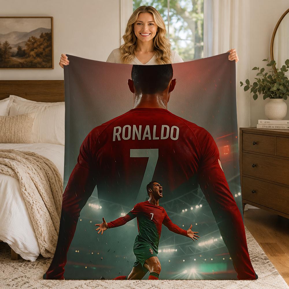 Sports C-Cristiano Ronaldos Throw Warm And Soft Suitable For Bedroom Living Room Sofa Bed Office Travel Camping