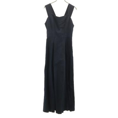 PUBLIC TOKYO Made In Japan Linen Blend Cami One Piece F Navy Women Used