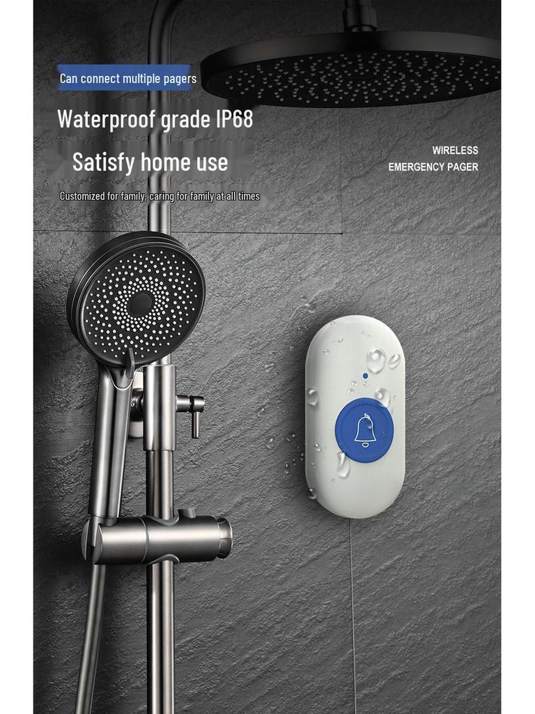 B220 Elderly Emergency One-Button Wireless Alarm—Loud Bedside Safety Alert Device