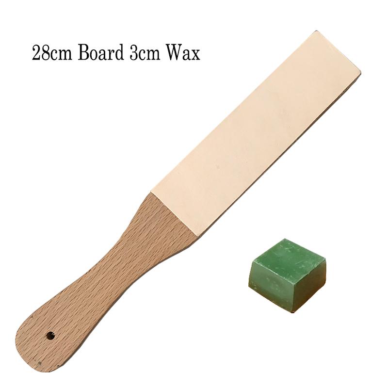 Natural Leather Double Sided Board Polishing Wax Paste Razor Tool Knife Sharpener Stone Buffing Cutting Compounds