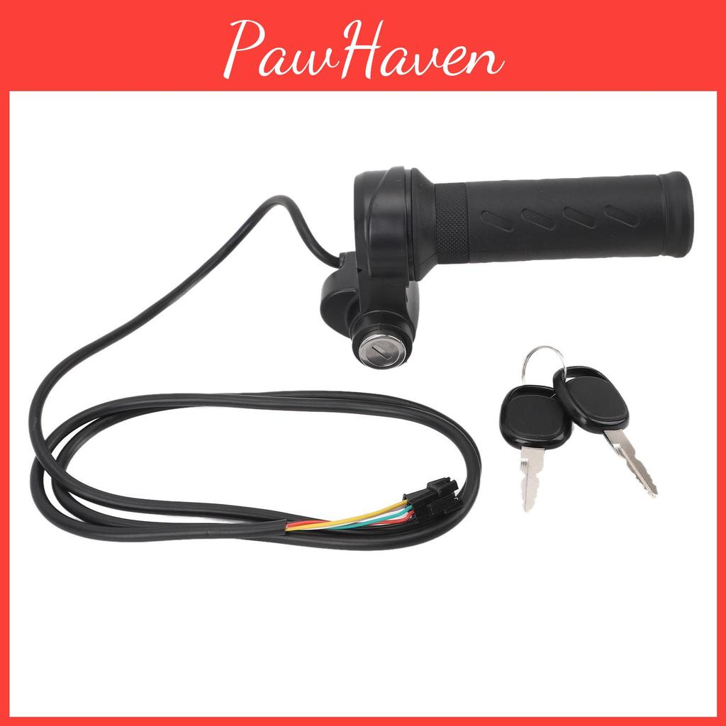 Throttle Grip Universal Electric Bike Electric Bicycle Scooter Wire Twist Throttle Grip With 2 Keys