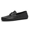 Fashion Mens Shoes High Quality New Soft Walking Flats Men's All-match Loafers Genuine Leather Lightweight Mens Business Shoes