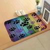 Crystal Velvet Wood Texture Home Bedroom Kitchen Bathroom Floor Mat, Water Absorbent Dirty Resistant Non-Slip Doormat
