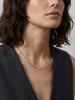 18K Gold Plated Paper Clip Chain Statement Necklace, Minimalist Link Chain Necklaces for Women Waterproof Jewelry Gift