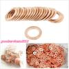 Universal 300Pcs Assorted Solid Copper Crush Washers Seal Flat Ring Gasket Kit