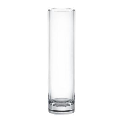 CLAY Unbreakable Flower Vase, Slim, 30cm Tall, Polycarbonate Cylinder (8x30cm)