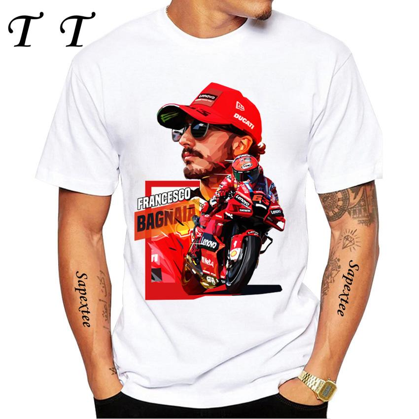 Pecco Bagnaia 63 Francesco 2025 World Champion Gift Classic T-Shirt Boy Casual T Shirts Harajuku Motorcycle Sport White Tee