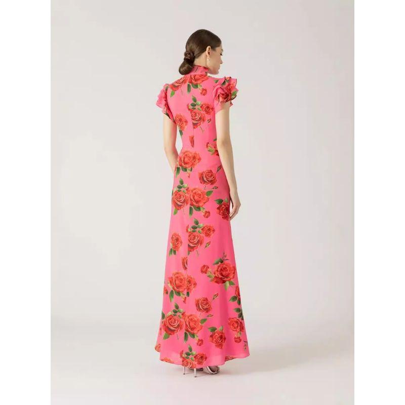 Fashion Women's New Sleeve Casual Print Dress New Chinese Style Cheongsam Casual Printed Dress
