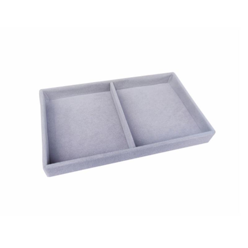 Jewelry Tray Jewelry Display Tray Gray Flannel Stud Earrings Display Dust Storage Props Drawer Jewelry Storage Box
