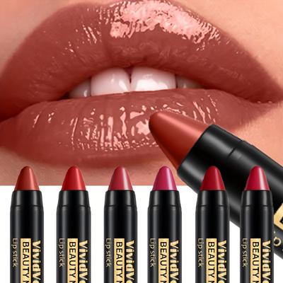 Creamy Long-lasting Lipstick, Matte Waterproof Non-stick Cup Automatic Lipstick Pen, Easter Holiday Party Gift