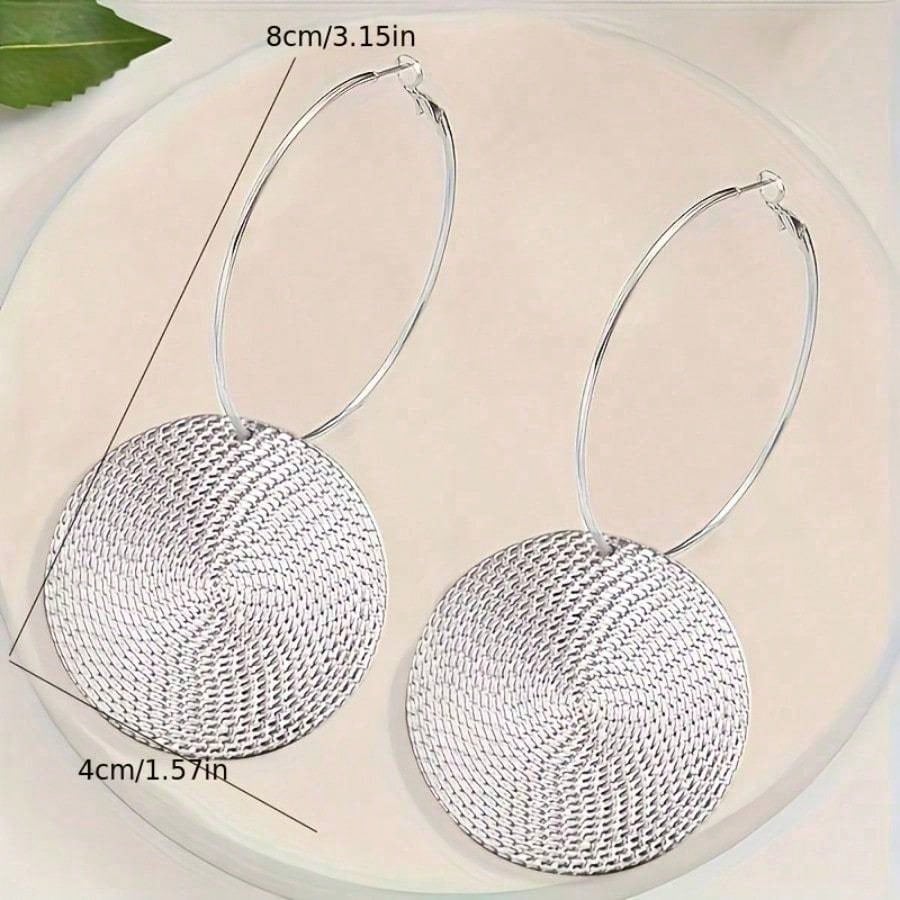 Fashionable and Creative Circular Geometric Earrings, Suitable for Wearing on Various Festivals, Daily Travel, Gatherings, and As Gifts