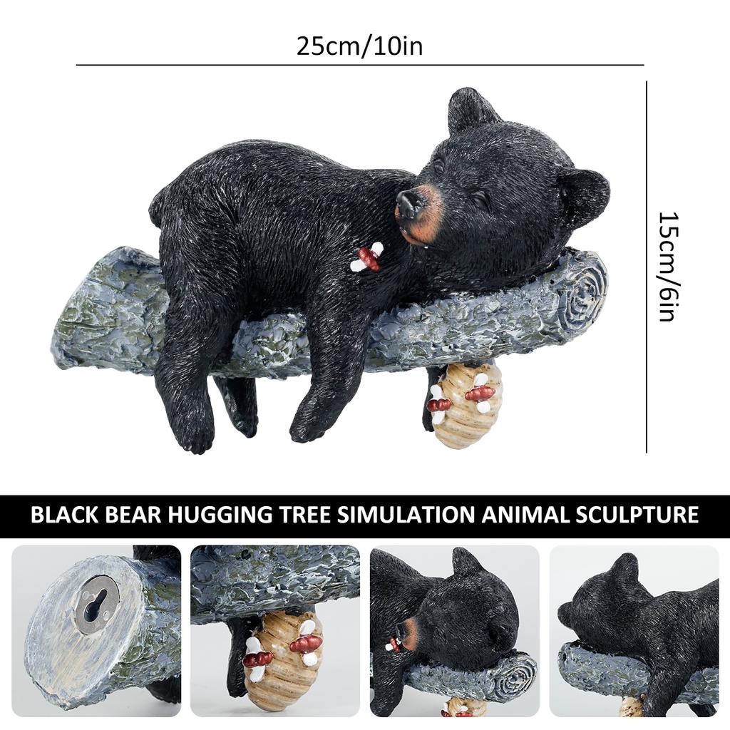 Multiple Sculptures Garden Dinosaurs Gnomes Animals Yard Resin Decor Landscape Funny Artificial Art Wall-mounted Bear Napping