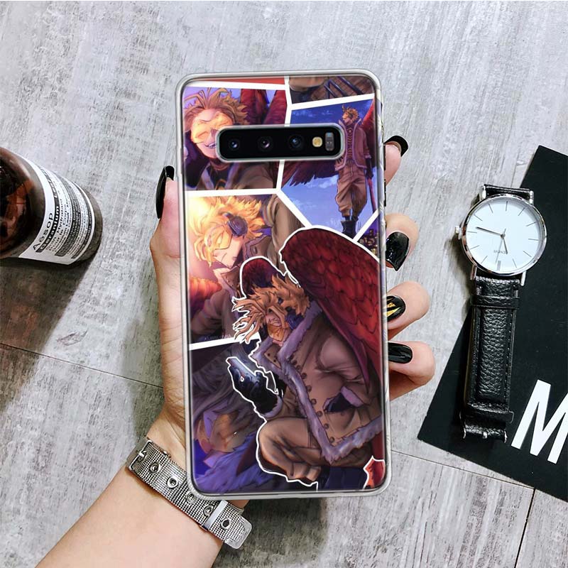My Hero Academia Hawks Phone Case For Samsung Galaxy S20 FE S10 Plus S21 S22 Ultra S10E S9 S8 S7 Edge J4 + Fundas Cover Coque