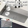 Durable Silicone Sink Drainage Mat, Leak-Proof, Non-Slip Soaking Pad, Hollow Silicone Sink Mat.