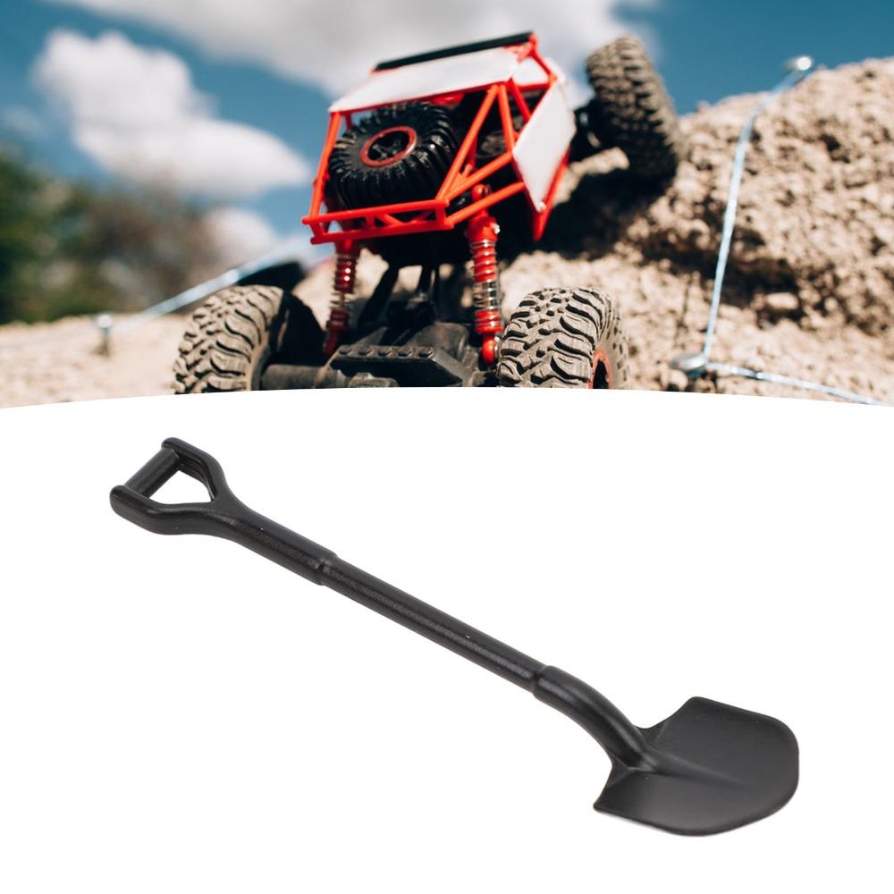 2Pcs Black RC Metal Shovel Decoration Set Iron Simulation Accessory Shovel For RC Crawler Cars