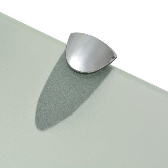 Étagère murale - vidaXL - 50 x 10 cm - Verre incassable - Givré - Design contemporain