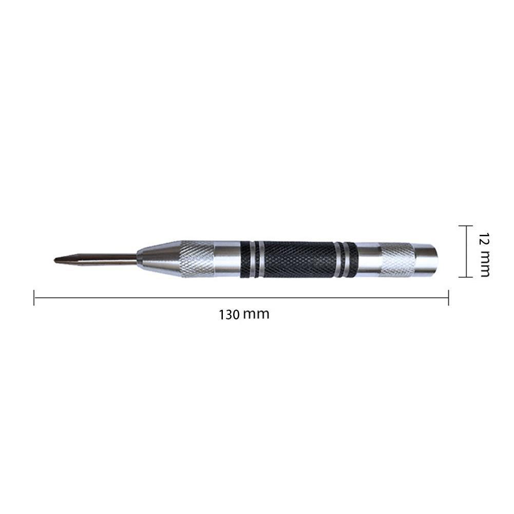 130mm Center Punch 2Pc 4mm Pin Aluminum Black Brass
