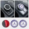 1 pezzo 29mm Adesivo Piccolo Controllo Media Auto Per Mercedes Benz Classe A C E R M CLA GLA AMG W204 W210 W124 W205 W203 Gadget Auto
