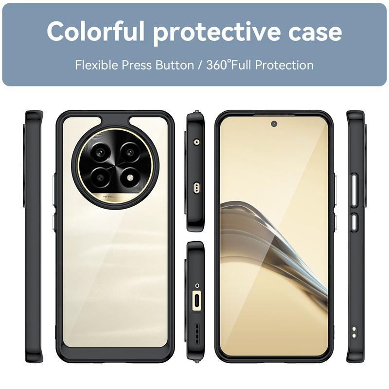 Pentru husă Realme 13 Pro Pentru husă Realme 13 Pro Plus 6.7 inch Colorat Margine moale Silicon Bumper transparent Pentru Realme 13 Pro