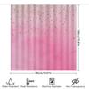 Luxury Gradient Pink Gold Foil Shower Curtain Waterproof Decorative Bath Room Home Decoration Size Customizable