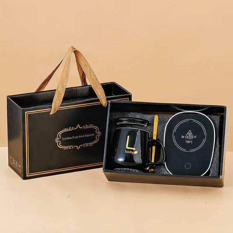 Ensemble Cadeau Tasse Céramique Chauffante 55 Degrés - Tasse Souvenir à Température Constante