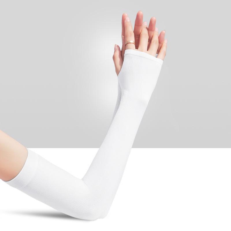 

Рукава Ice Silk UV Protection для женщин и мужчин - летние нарукавники для езды на велосипеде и спорта на открытом воздухе 26g Deluxe