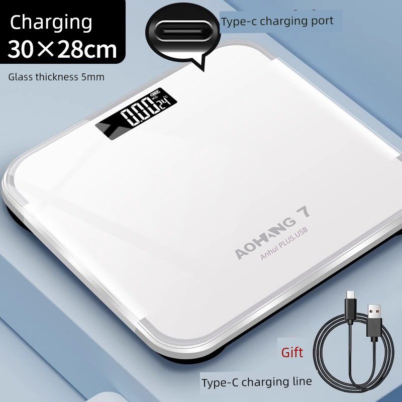 Body Scale Electronic Scale Weighing Scale Rechargeable Household Accurate Increase Weighing Device Weight Weighing Meter Durable