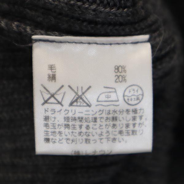 Aquascutum Made in Japan Silk Blend Long sleeve knit 6F gray sweater Women Used