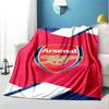 Arsenal F.C Musterdecke für Heimdekoration, Bett, Sofa, Autoreise, Camping, Geeignet für alle Jahreszeiten, Geburtstags-Weihnachtsgeschenk