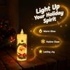 4pcs Santa Claus LED Candle Light Set Battery Powered Electronic Candle Set  Home Decor